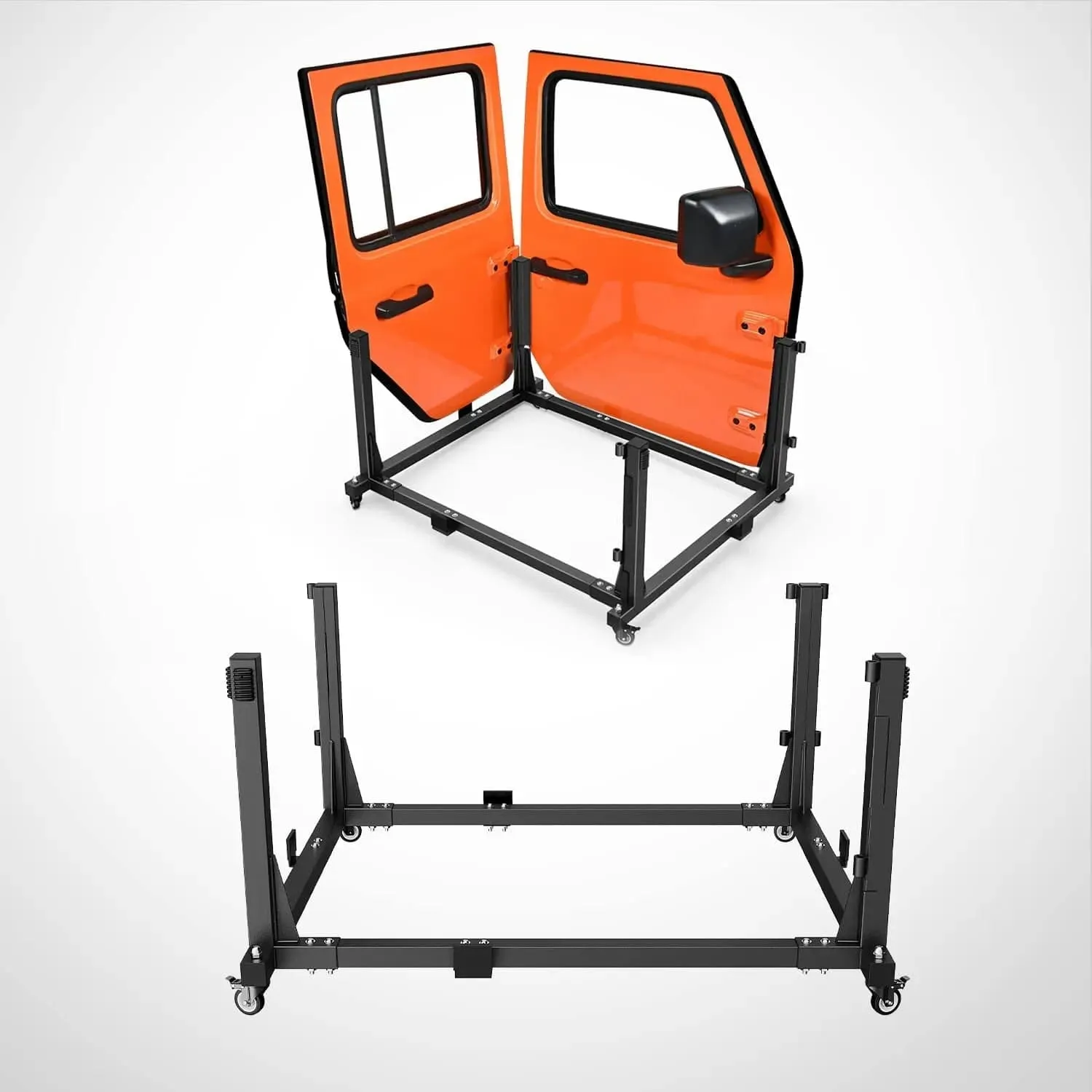 2007-2022 Jeep Wrangler JK JL Gladiator JT Door Storage Rack Movable Cart Holder
