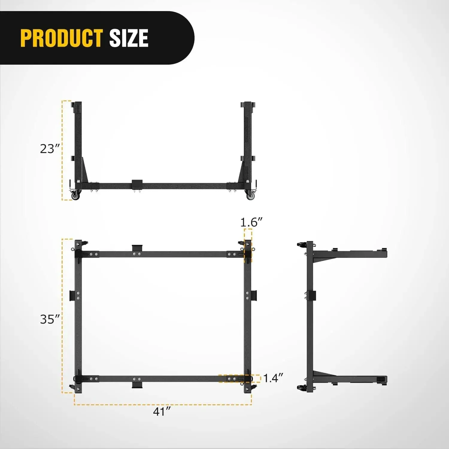 2007-2022 Jeep Wrangler JK JL Gladiator JT Door Storage Rack Movable Cart Holder