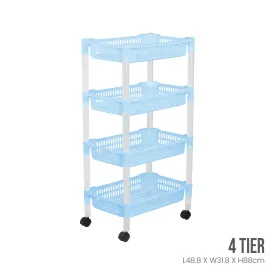 4 TIER BASKET TROLLEY (884-4)