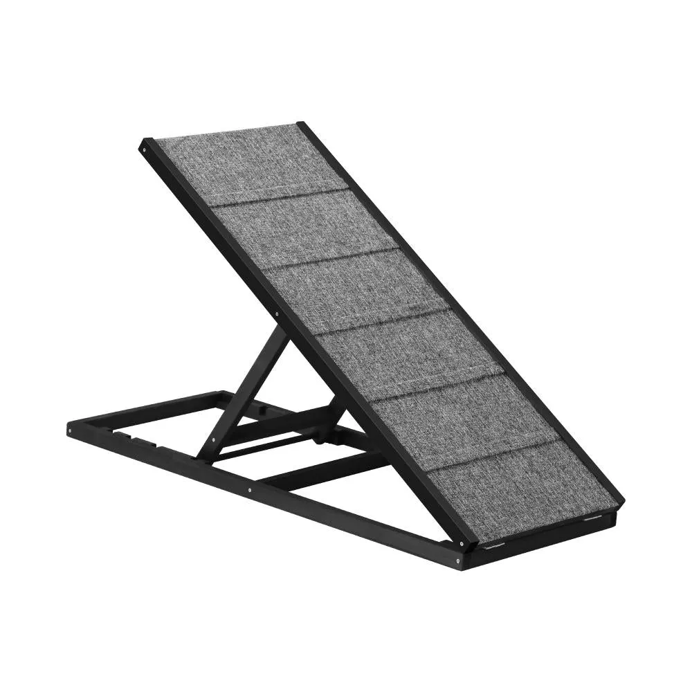 Alopet Dog Pet Ramp Adjustable Height Dogs Stairs Bed Sofa Car Foldable 100cm