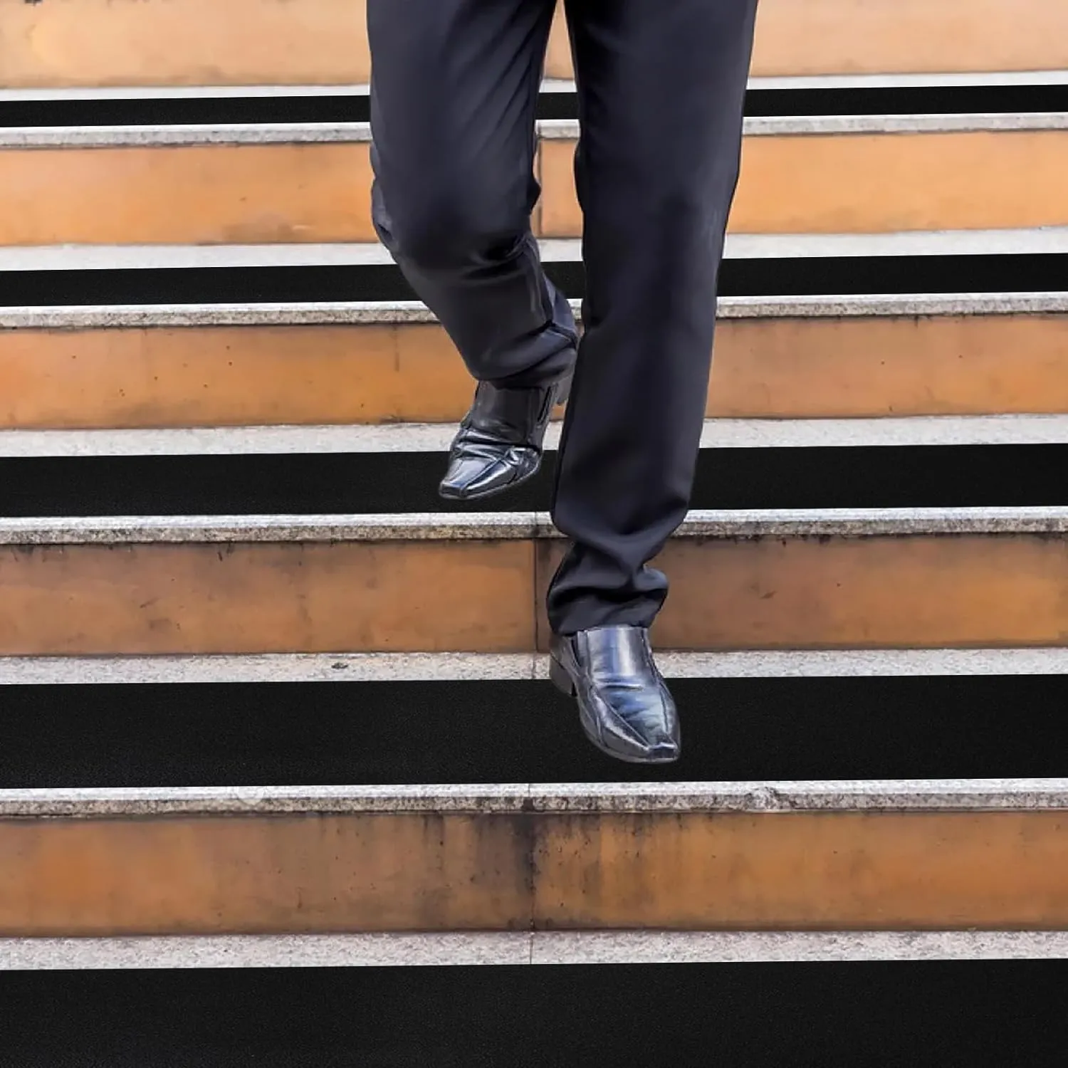 Anti Slip Tape Black - 12Inch x 30FT Non Skid Ramp for Outdoor, High Traction Abrasive Adhesive Anti Slip for Stairs Step