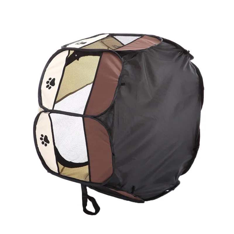 Awesome Portable Folding Pet Tent Oxford Mesh Puppy Bed