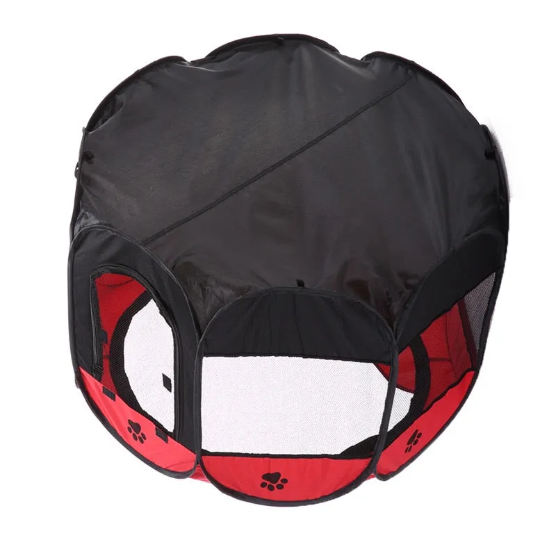 Awesome Portable Folding Pet Tent Oxford Mesh Puppy Bed