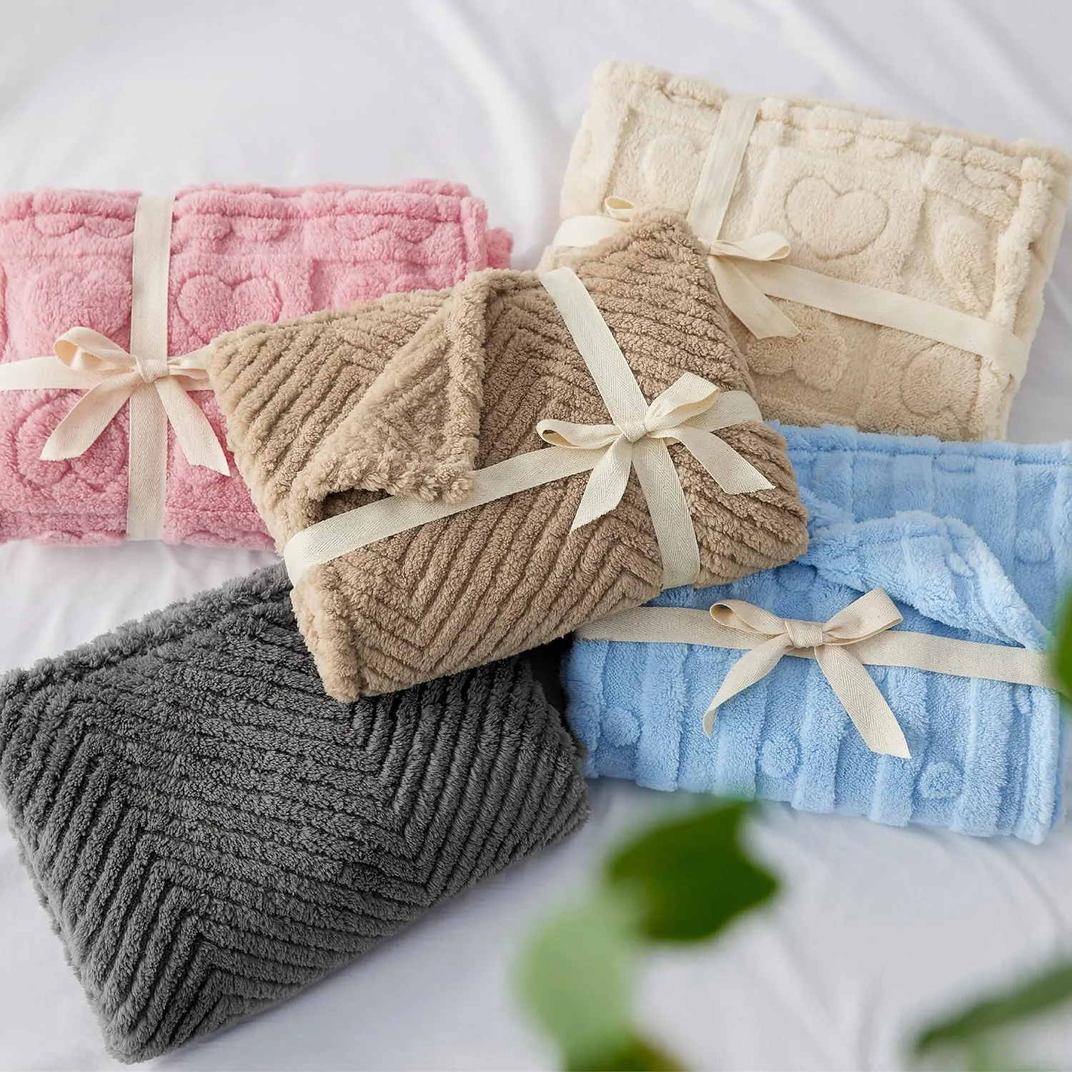 Bedsure Dog Blanket for Small Dogs Washable - Fluffy Fuzzy Puppy Cat Blanket with Premium 300GSM Coral Fleece Soft for Pet Kitten Doggy, Blue, 25x35IN