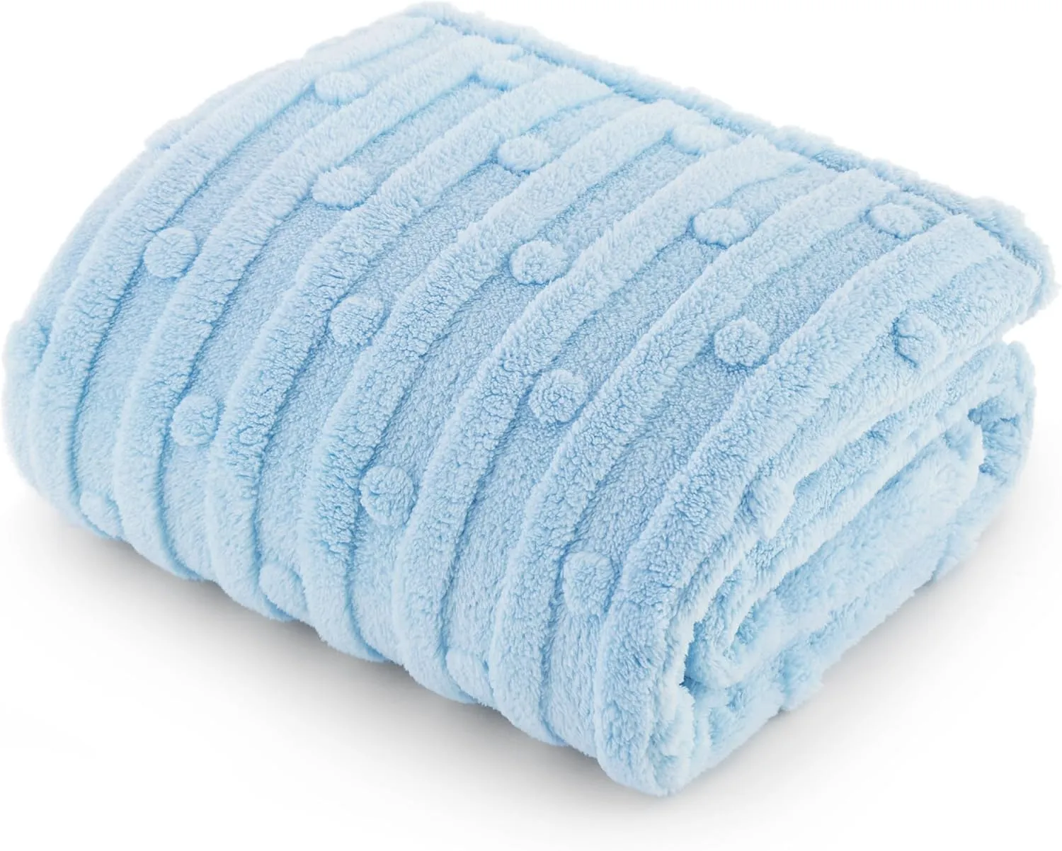 Bedsure Dog Blanket for Small Dogs Washable - Fluffy Fuzzy Puppy Cat Blanket with Premium 300GSM Coral Fleece Soft for Pet Kitten Doggy, Blue, 25x35IN