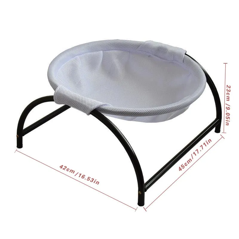 Best Standing Iron Frame Breathable Cat And Dog Hammock Overhead Net Bed
