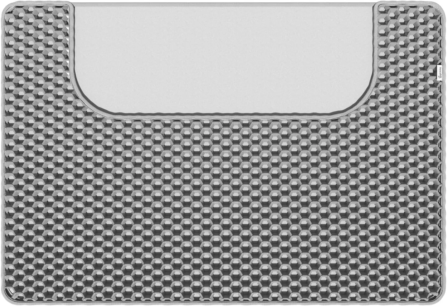 Cat Litter Mat, Honeycomb Double Layer Design, Water & Urine Proof Material, Cat Litter Trapping Mat with Superior Scatter Control, Less Mess, Easy to Clean Litter Box Mat
