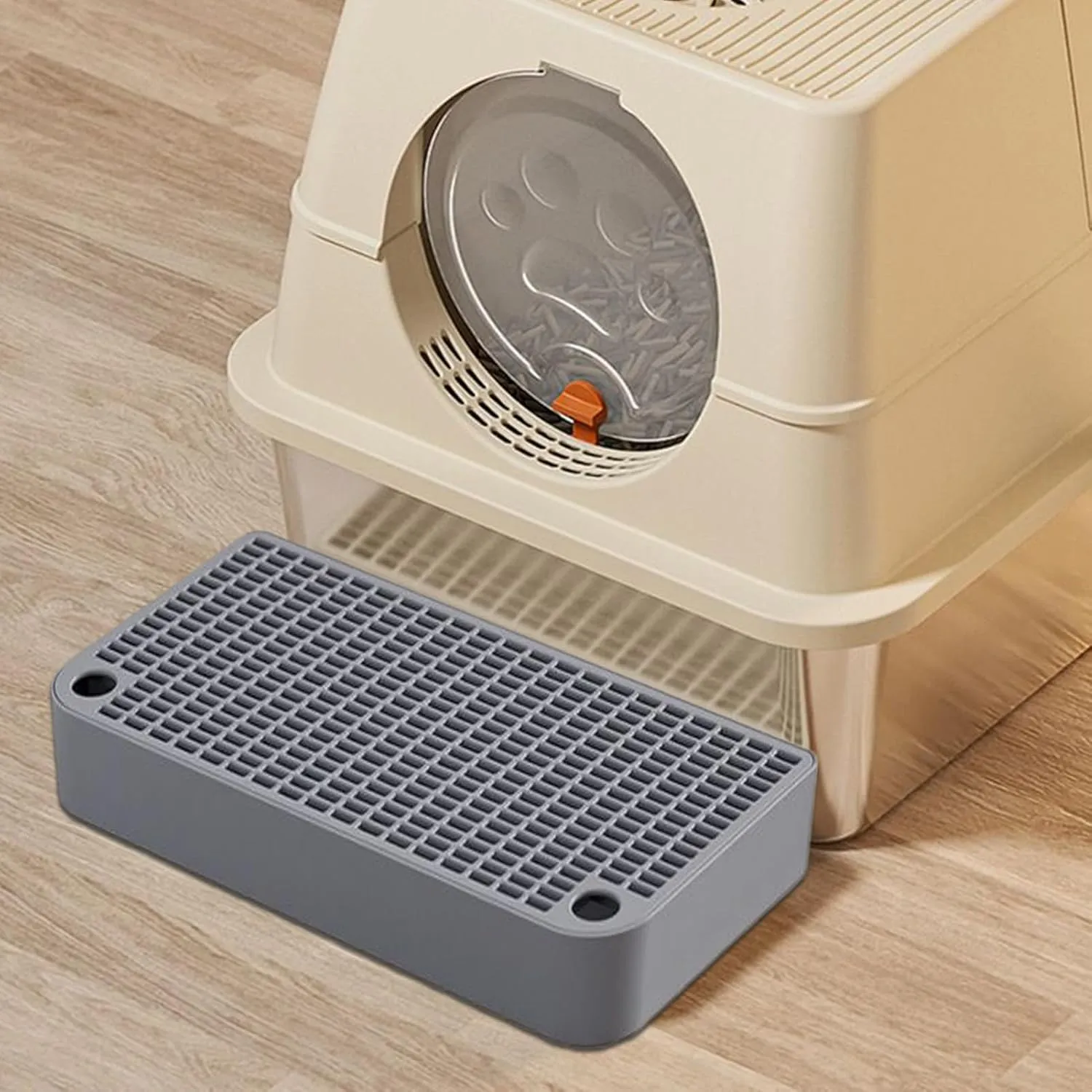 Cat Ramp platfrm - Washable Litter Tray, Waterproof Kitten Pedal | Anti-Slip Toilet Step with Easy Cleaning, Indoor Pet Accessory for Bunnies, Small Animals, and Setup Convenience