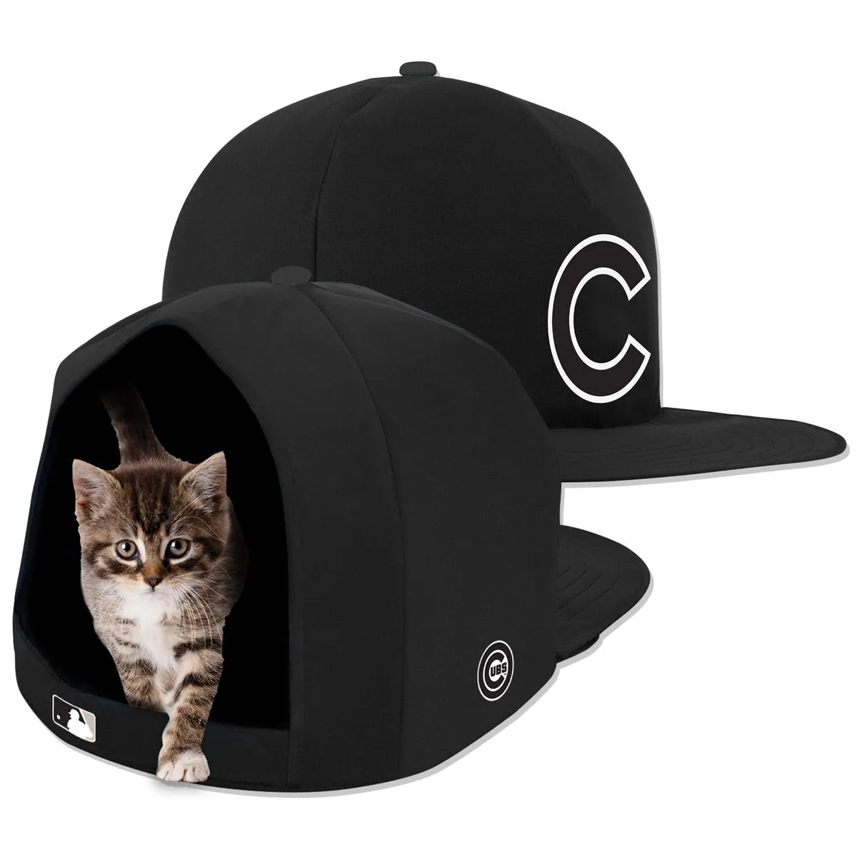 CHICAGO CUBS NOIR NAP CAP PLUSH DOG BED