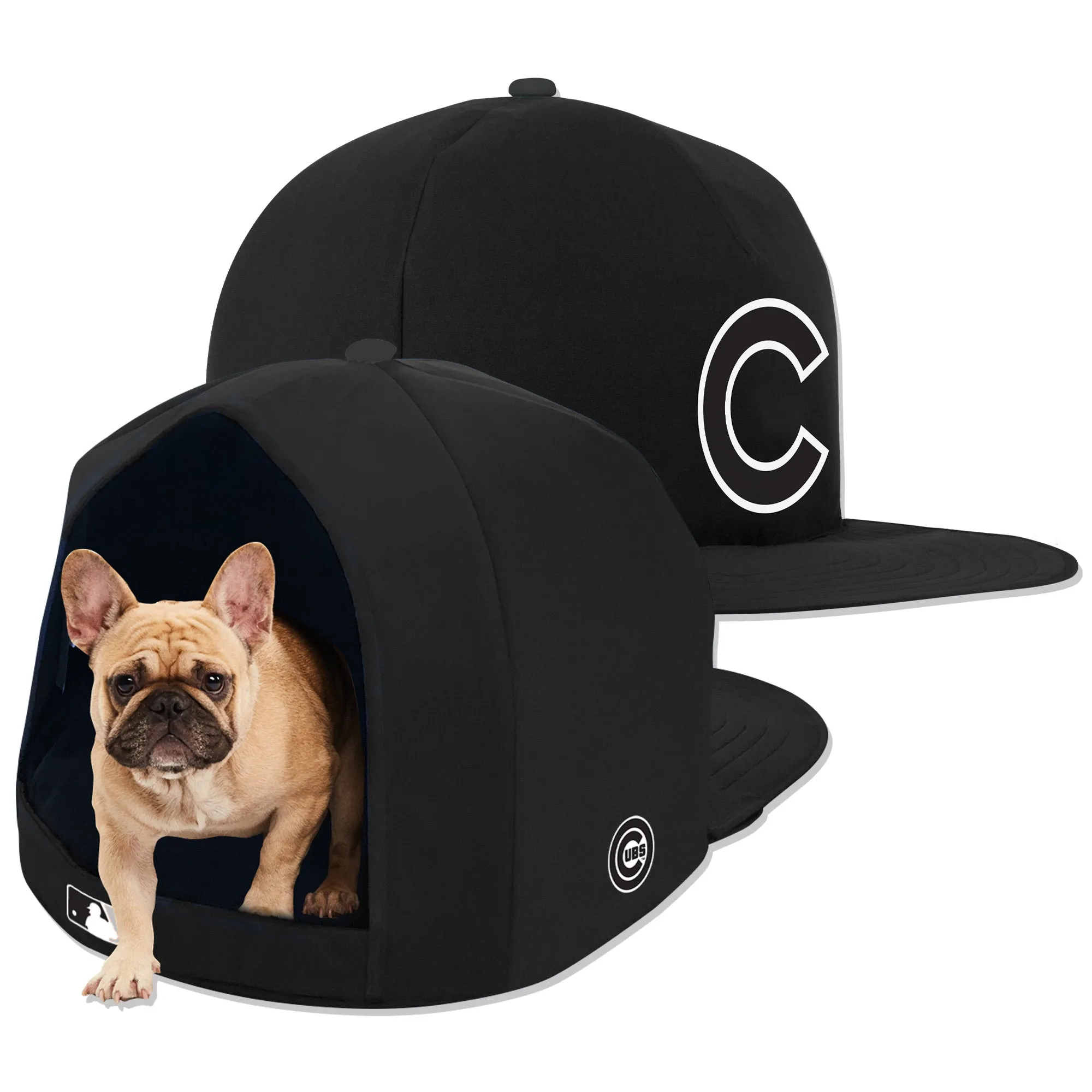 CHICAGO CUBS NOIR NAP CAP PLUSH DOG BED