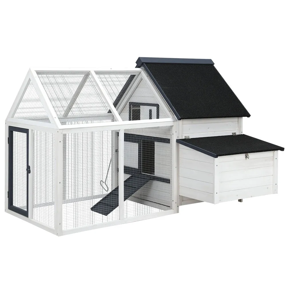 Chicken Coop Rabbit Hutch Large House Run Cage XL Pet Hutch Bunny Wooden