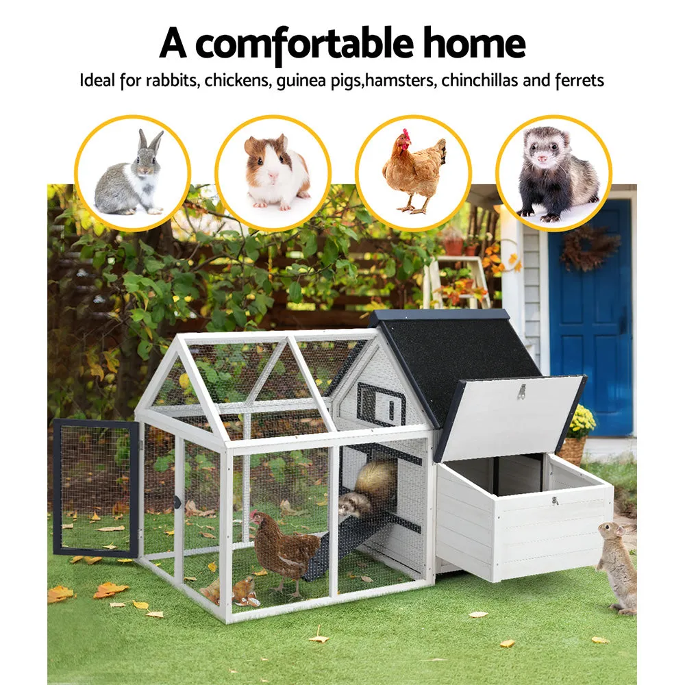 Chicken Coop Rabbit Hutch Large House Run Cage XL Pet Hutch Bunny Wooden