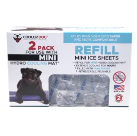 CoolerDog Mini Hydro Cooling Mat Refill Ice Sheets - 2 Pack