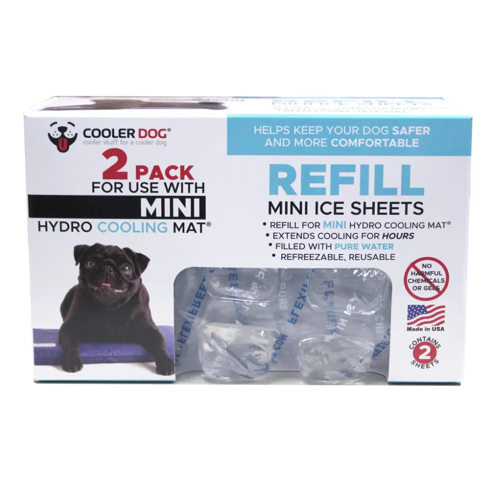 CoolerDog Mini Hydro Cooling Mat Refill Ice Sheets - 2 Pack