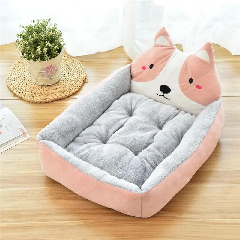 Dog bed Removable And Washable Teddy Cartoon Nest