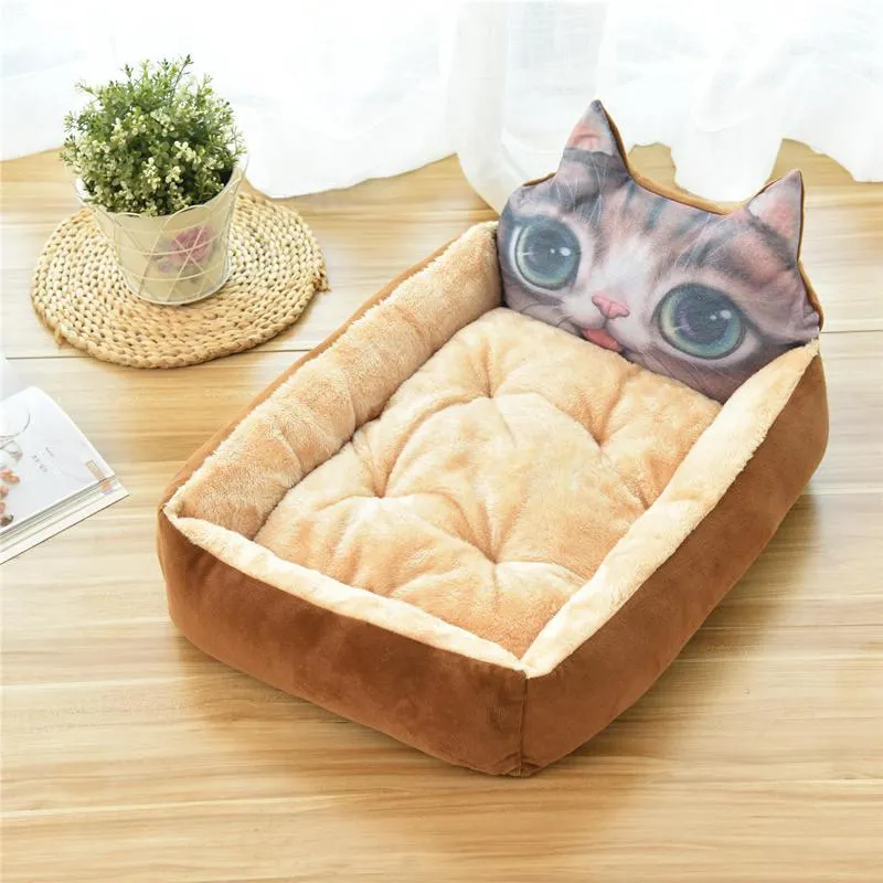 Dog bed Removable And Washable Teddy Cartoon Nest