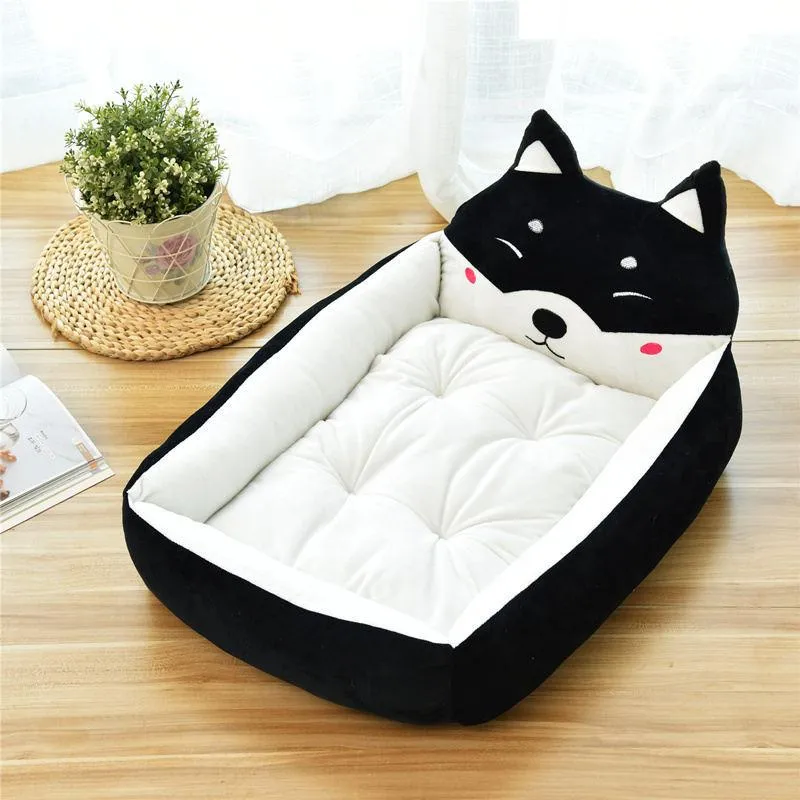 Dog bed Removable And Washable Teddy Cartoon Nest