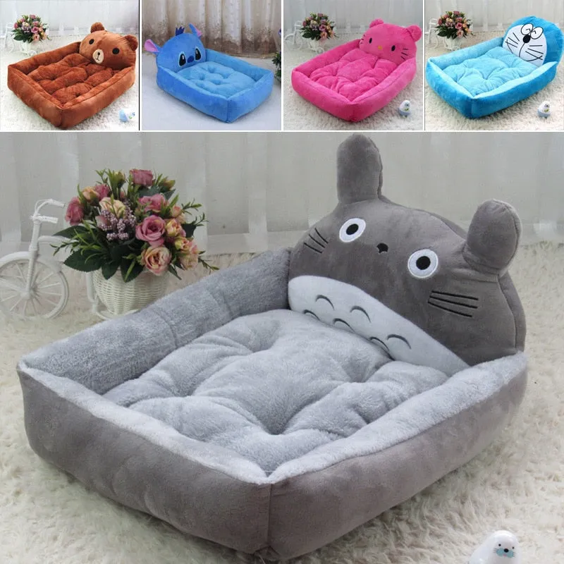 Dog bed Removable And Washable Teddy Cartoon Nest