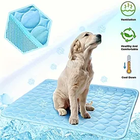 Dog Cooling Mat: Non-Toxic Ice Silk Pad for Pets