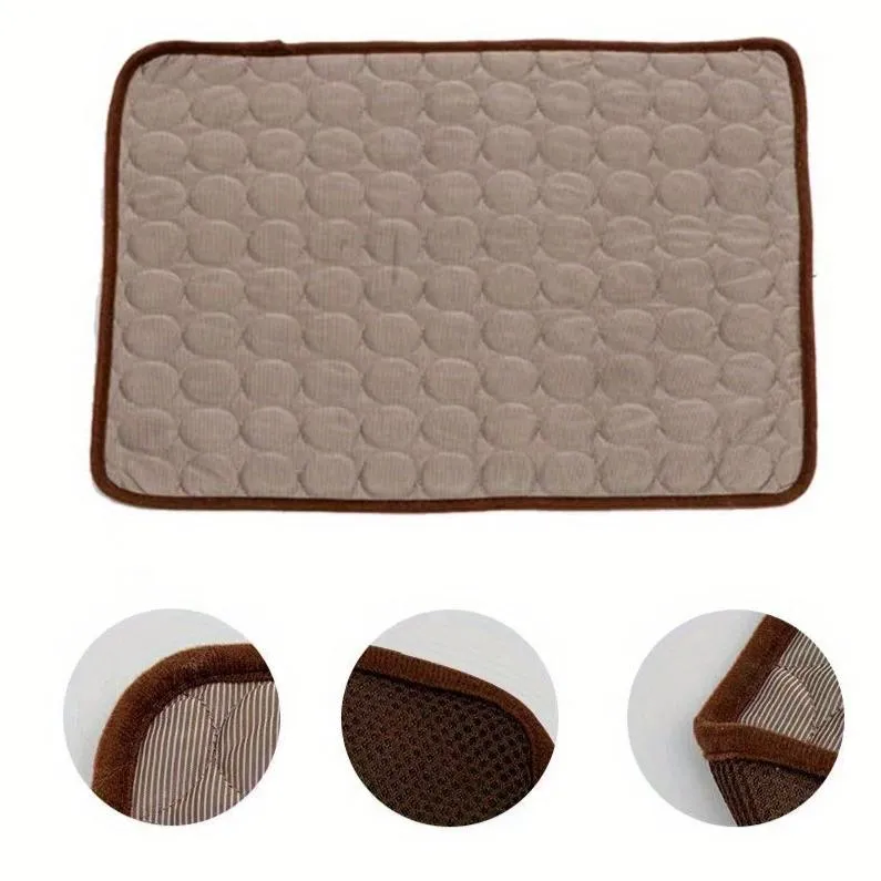 Dog Cooling Mat: Non-Toxic Ice Silk Pad for Pets