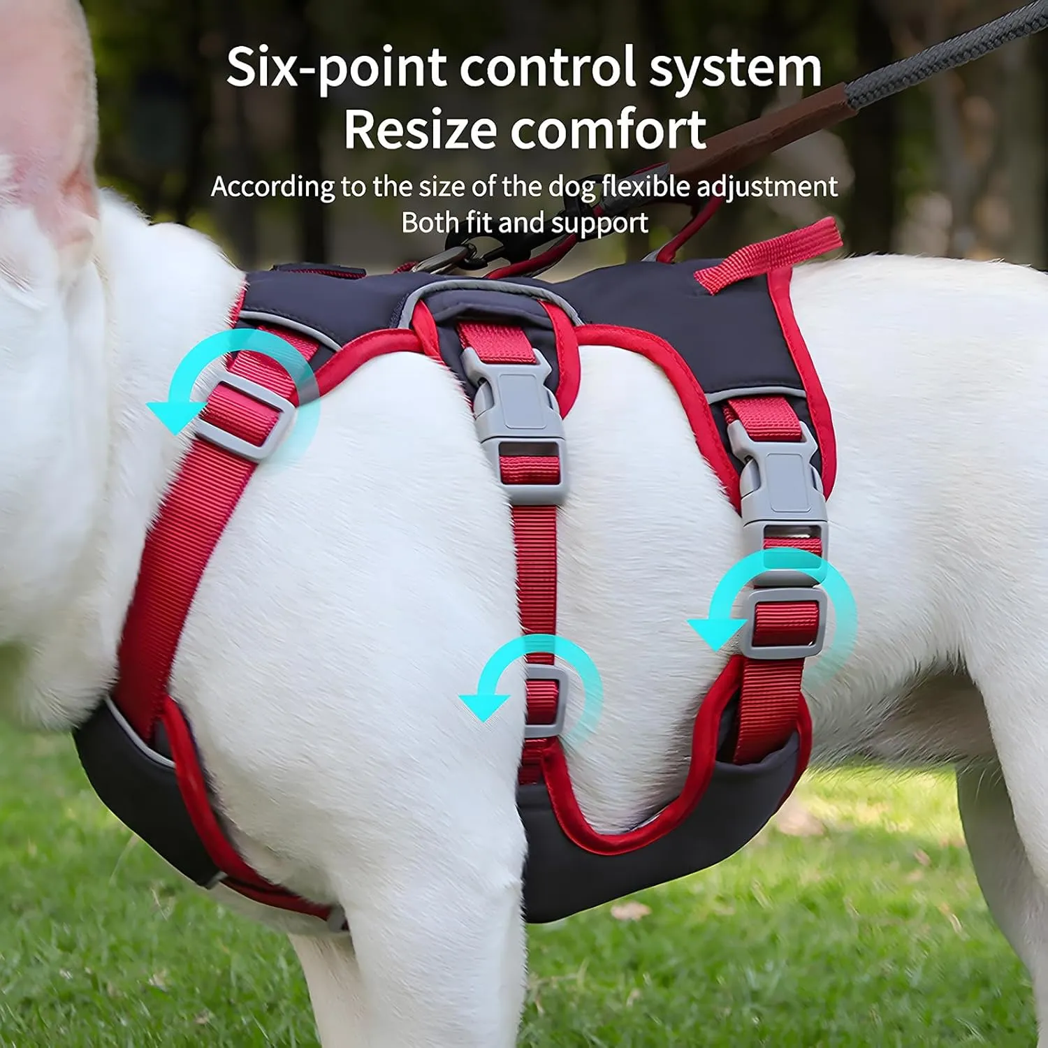 Dog Harness Soft Padded with Lift Handle and Leash Clip No Pull Escape Proof Reflective Vest Harnesses, Adjustable for Small Medium Dogs(Yellow,L)