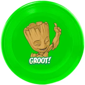 Dog Toy Frisbee - GROOT! Happy Pose Greens Browns White