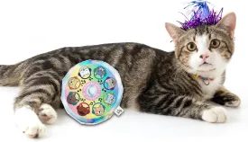 Flippy Flopper Meowsical Catnip and Silvervine CD for Cats - Tim McPaw 5 Inch Frisbee Toy Wide Stress Reliever - Made in USA
