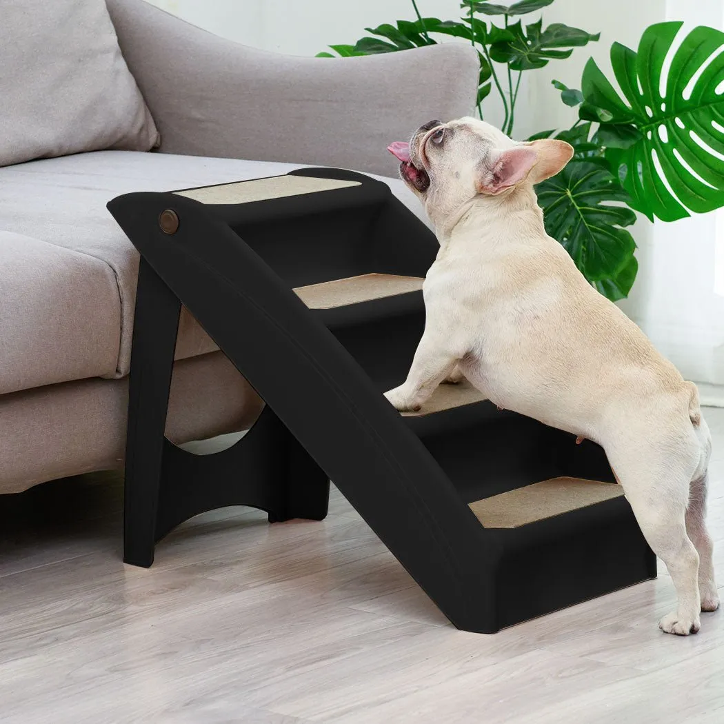 Foldable & Washable Pet Stairs Ramp - Black
