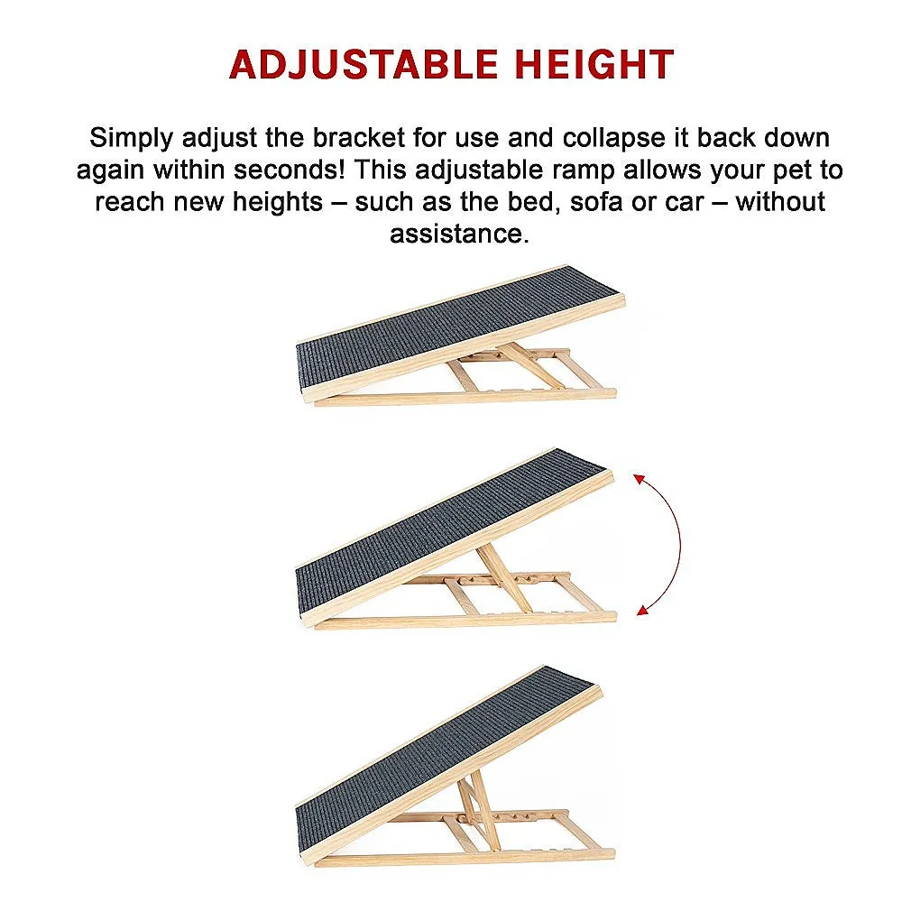 Foldable Dog Ramp - Adjustable Height [100cm]