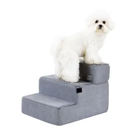 Foldable Dog Stairs for Small Dogs with Washable Cover