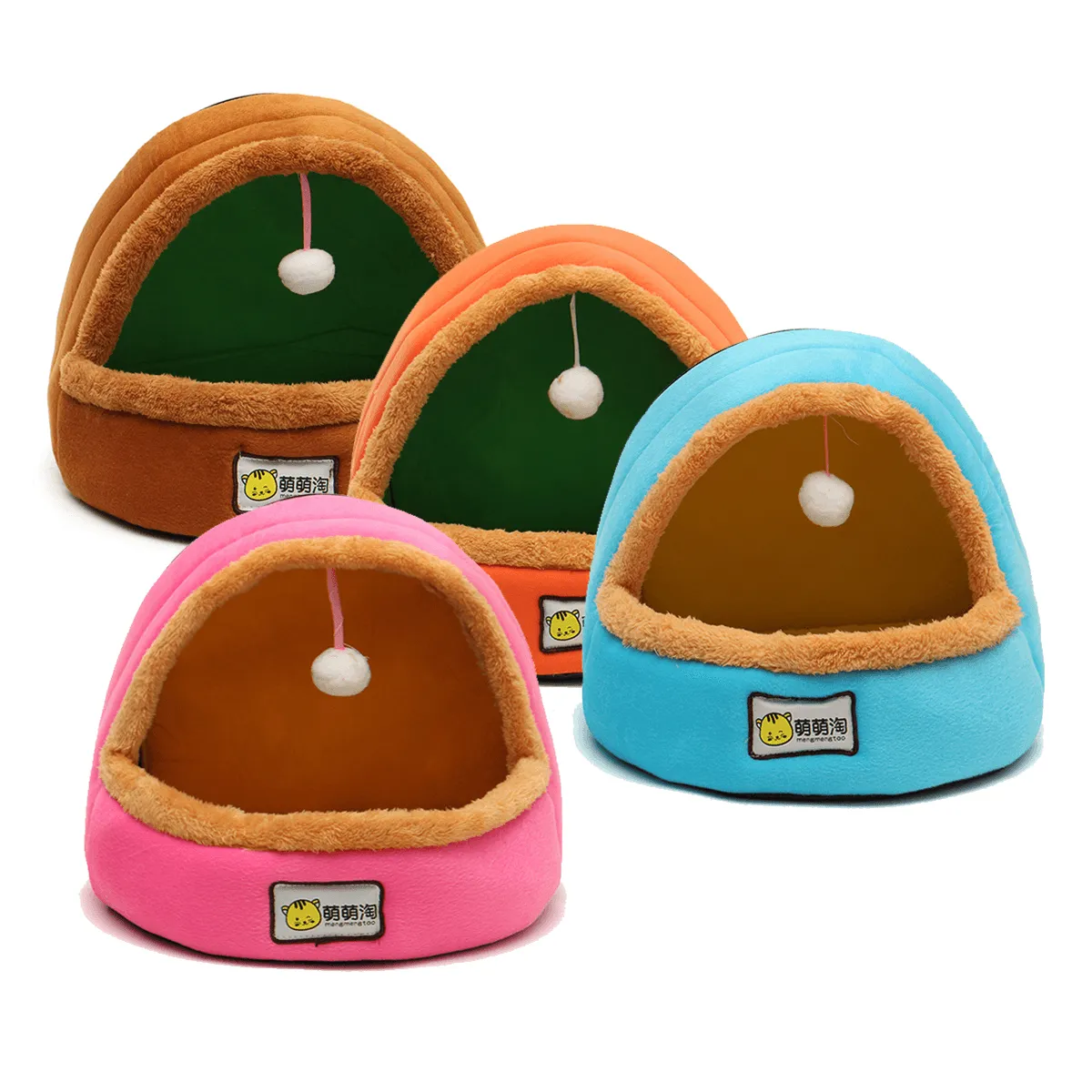Foldable Kennel Dog Bed for Dogs Cats Animals Pet House Tent All Seasons Washable Cushion