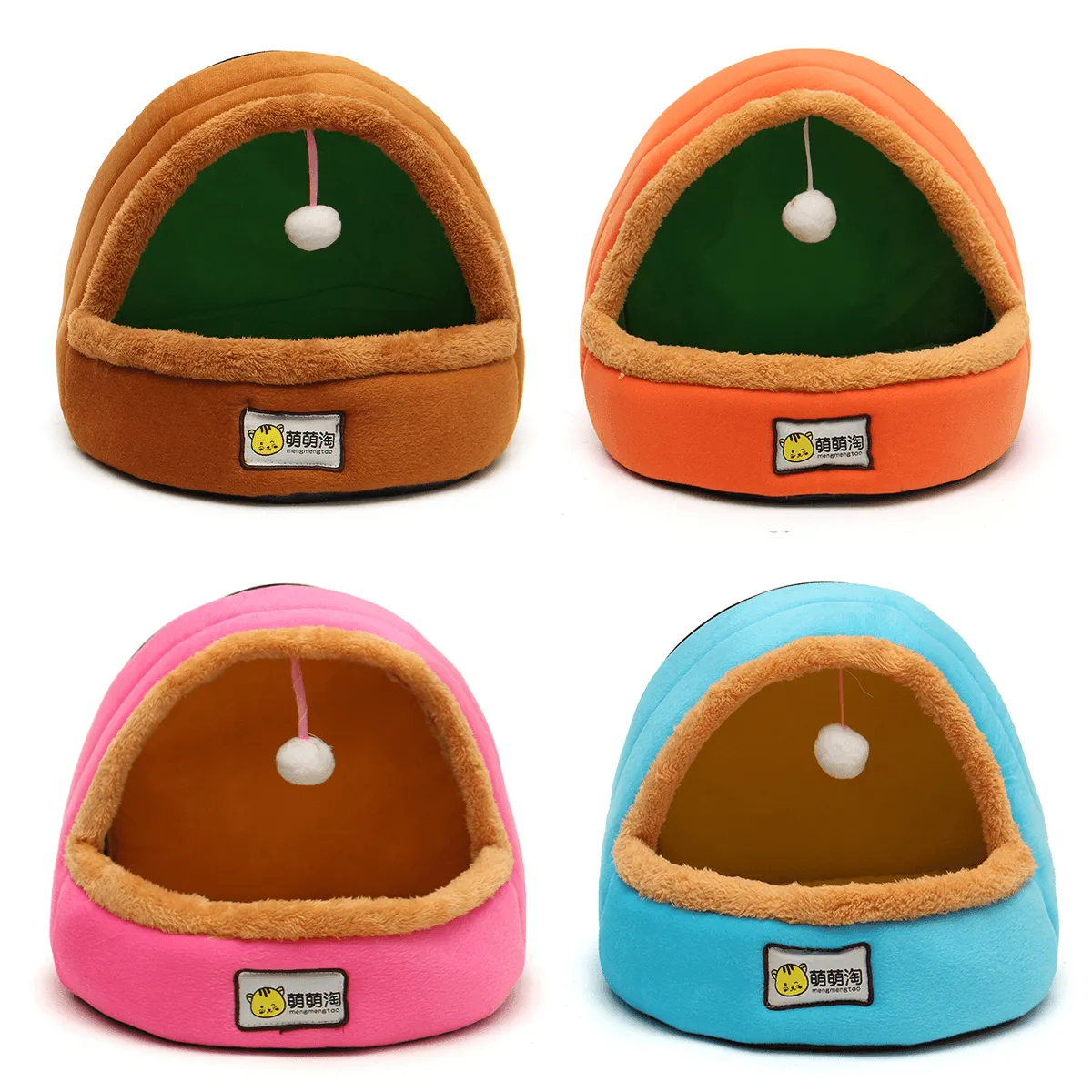 Foldable Kennel Dog Bed for Dogs Cats Animals Pet House Tent All Seasons Washable Cushion