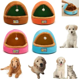 Foldable Kennel Dog Bed for Dogs Cats Animals Pet House Tent All Seasons Washable Cushion