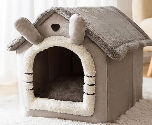 Foldable Villa House Pet Bed Nest
