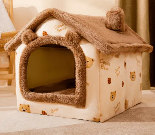 Foldable Villa House Pet Bed Nest