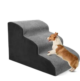 High Density Foam Pet Stairs - 3 Tiers