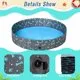 Intera Foldable Dog Swimming Pool - Portable Collapsible PVC Pet Bathing Tub for Large Dogs Cats