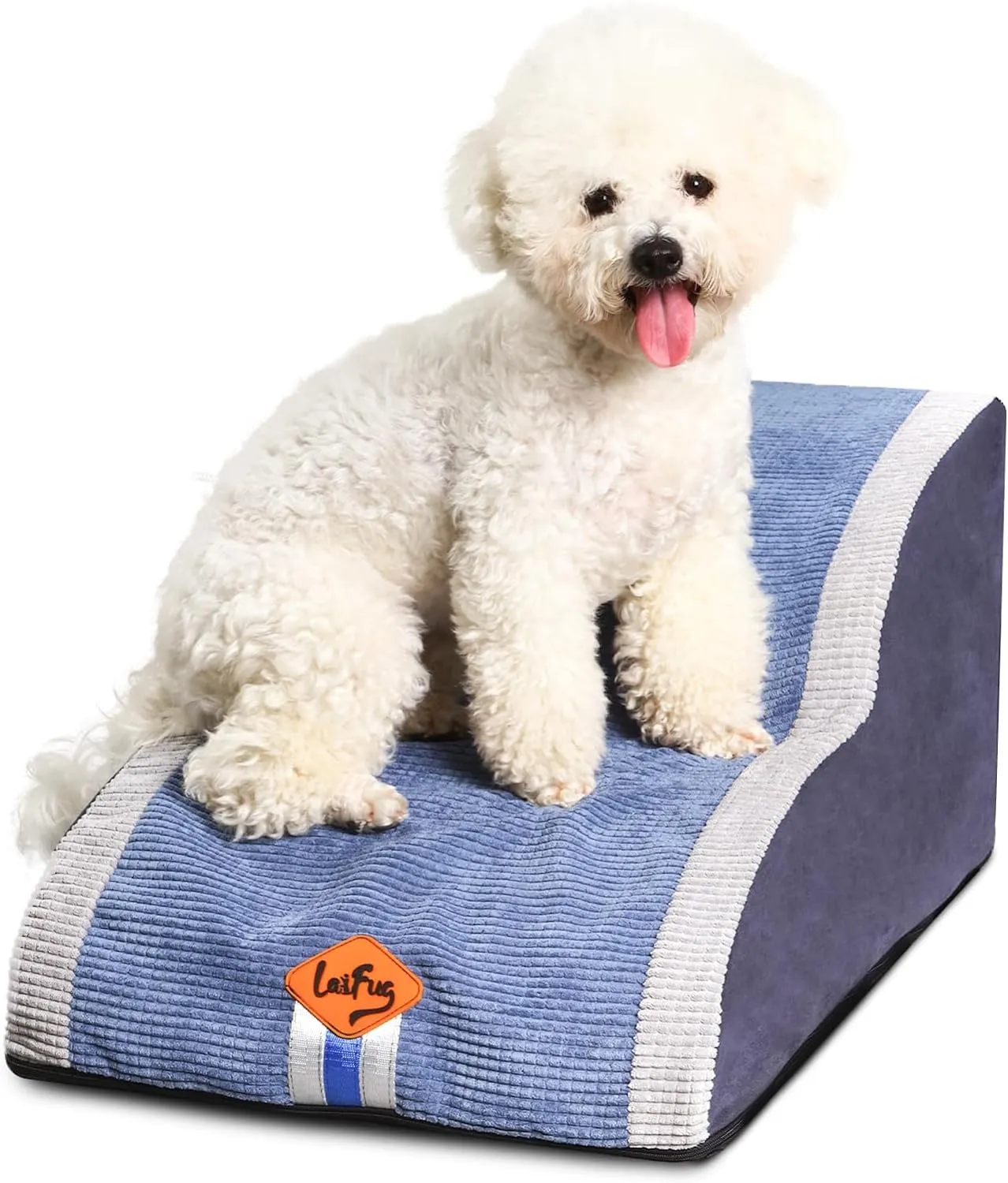 Laifug 2-4 Step Pet Stairs for High Beds and Couch