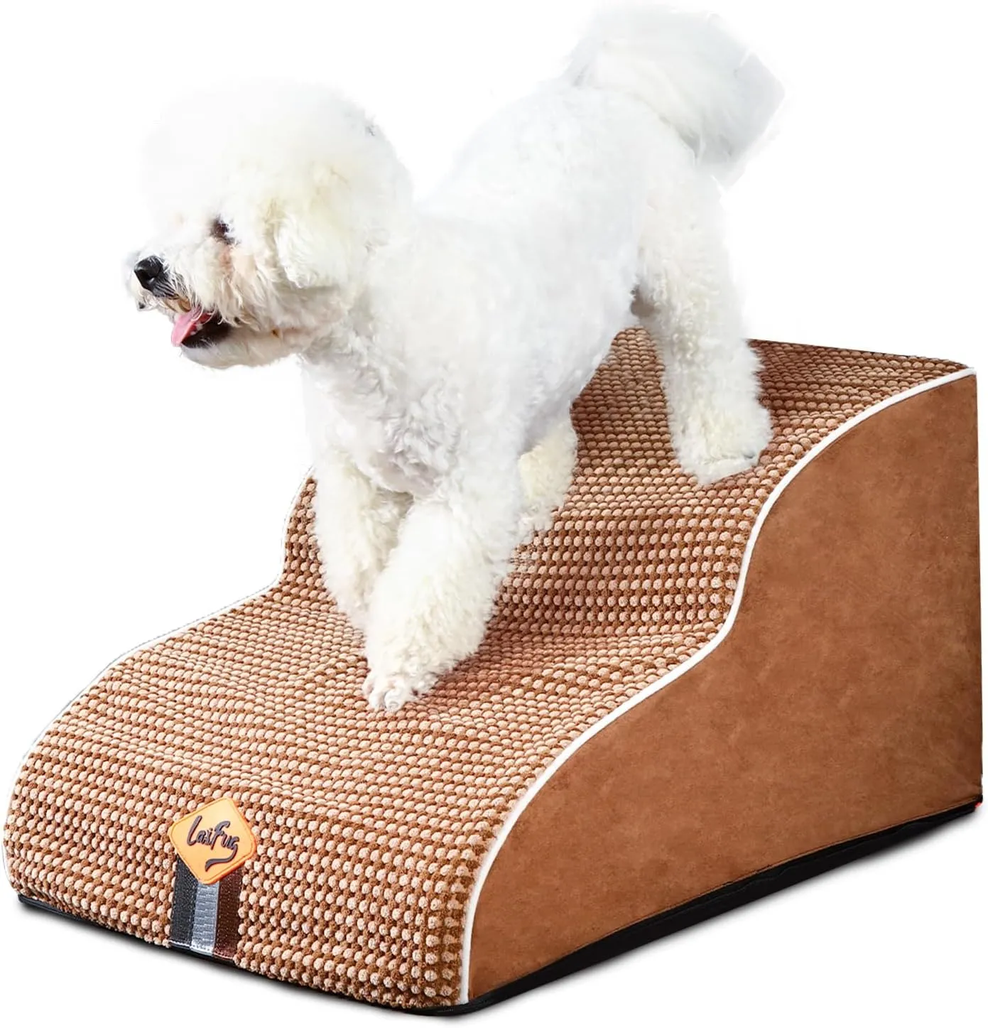 Laifug 2-4 Step Pet Stairs for High Beds and Couch