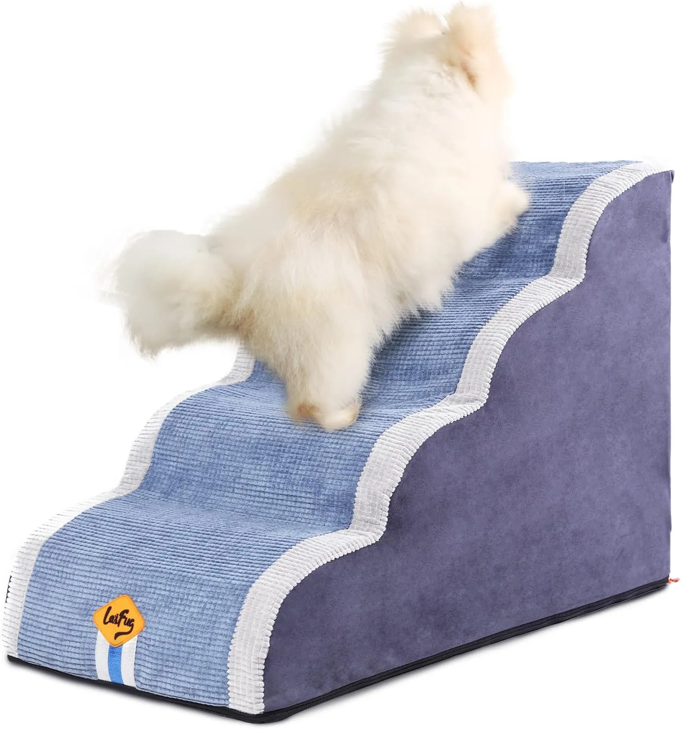 Laifug 2-4 Step Pet Stairs for High Beds and Couch