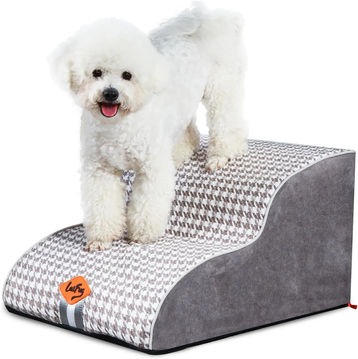 Laifug 2-4 Step Pet Stairs for High Beds and Couch