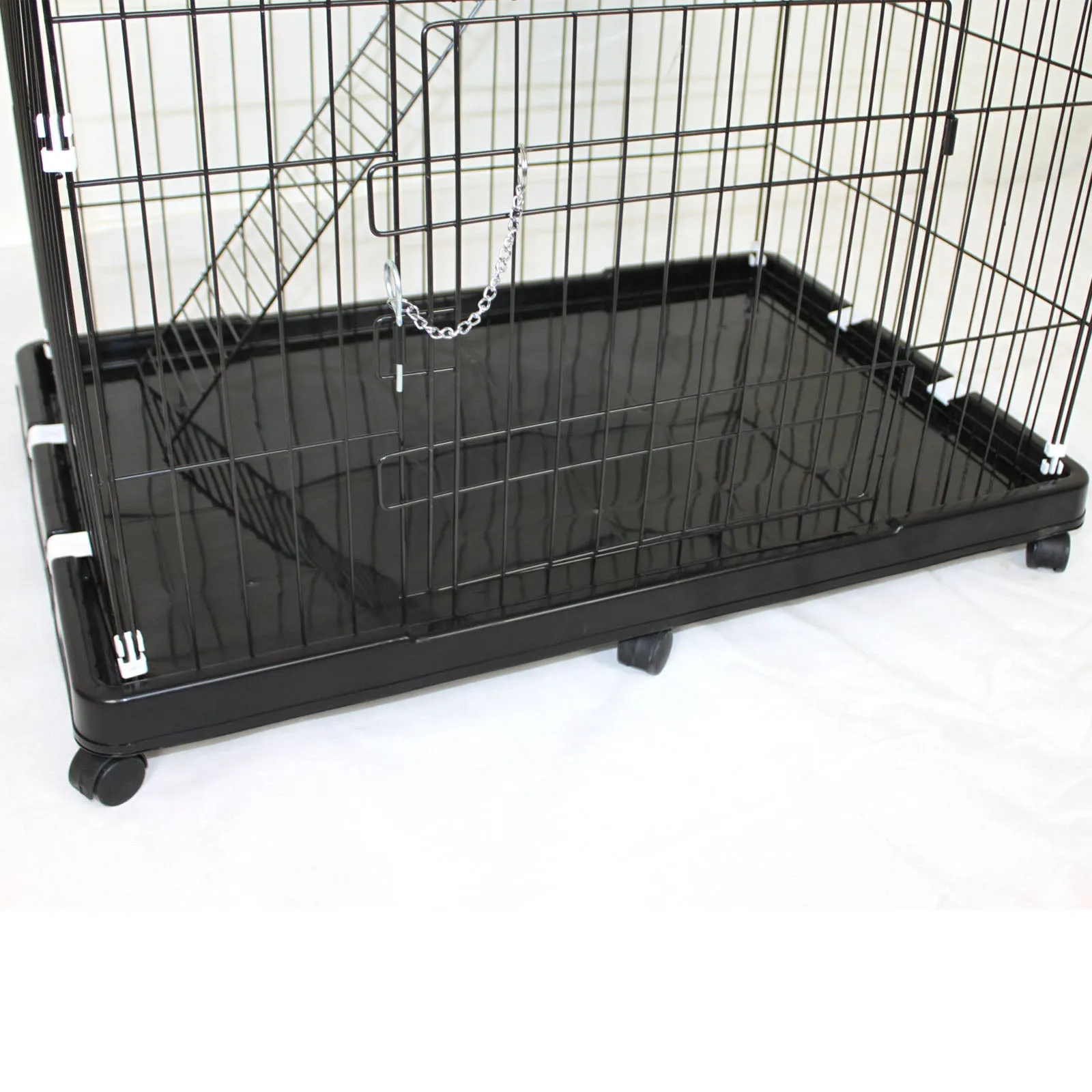 Large Multi Tier Cat Crate Portable Pet Wire Cage Enclosure
