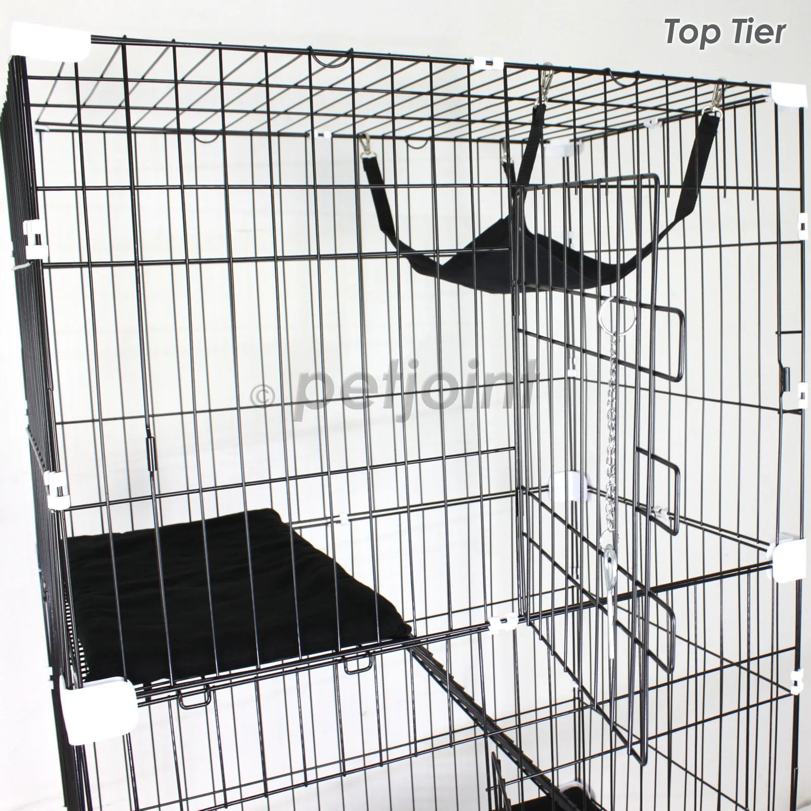 Large Multi Tier Cat Crate Portable Pet Wire Cage Enclosure