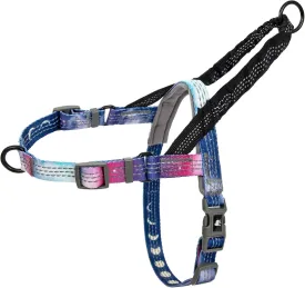 Leash Boss No Pull Dog Harness, Easy Walk for Small, Medium, and Large Pets, Reflective with Rear and Front Clip Attachment (Space Pattern, Medium)
