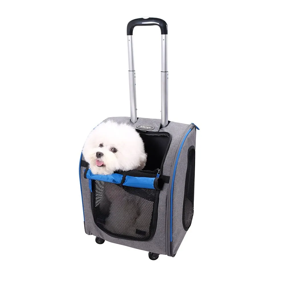 Liso Backpack Parallel Transport Pet Trolley – Slate/Sapphire