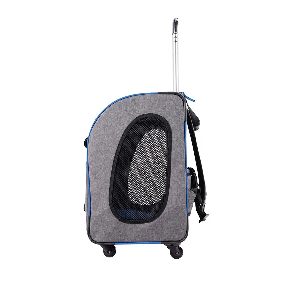 Liso Backpack Parallel Transport Pet Trolley – Slate/Sapphire