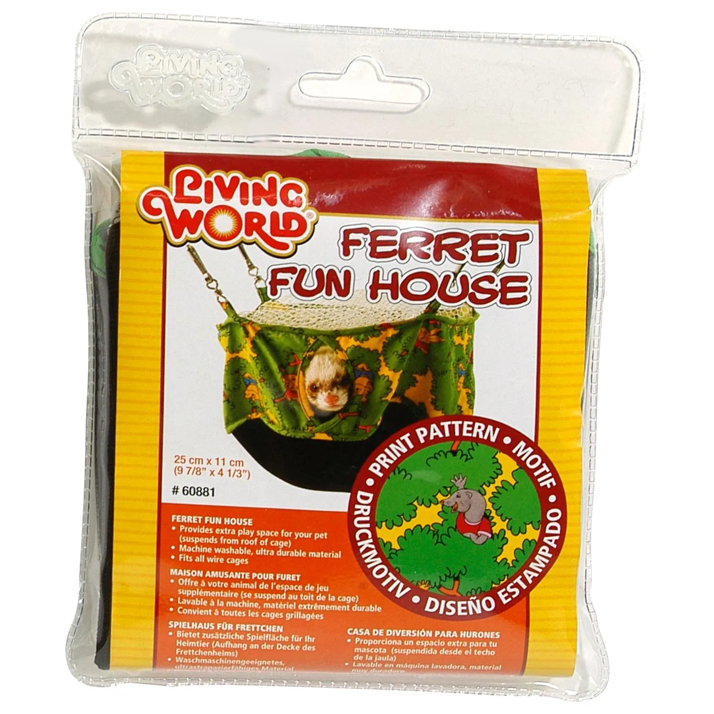 Living World Ferret Fun House 25cm
