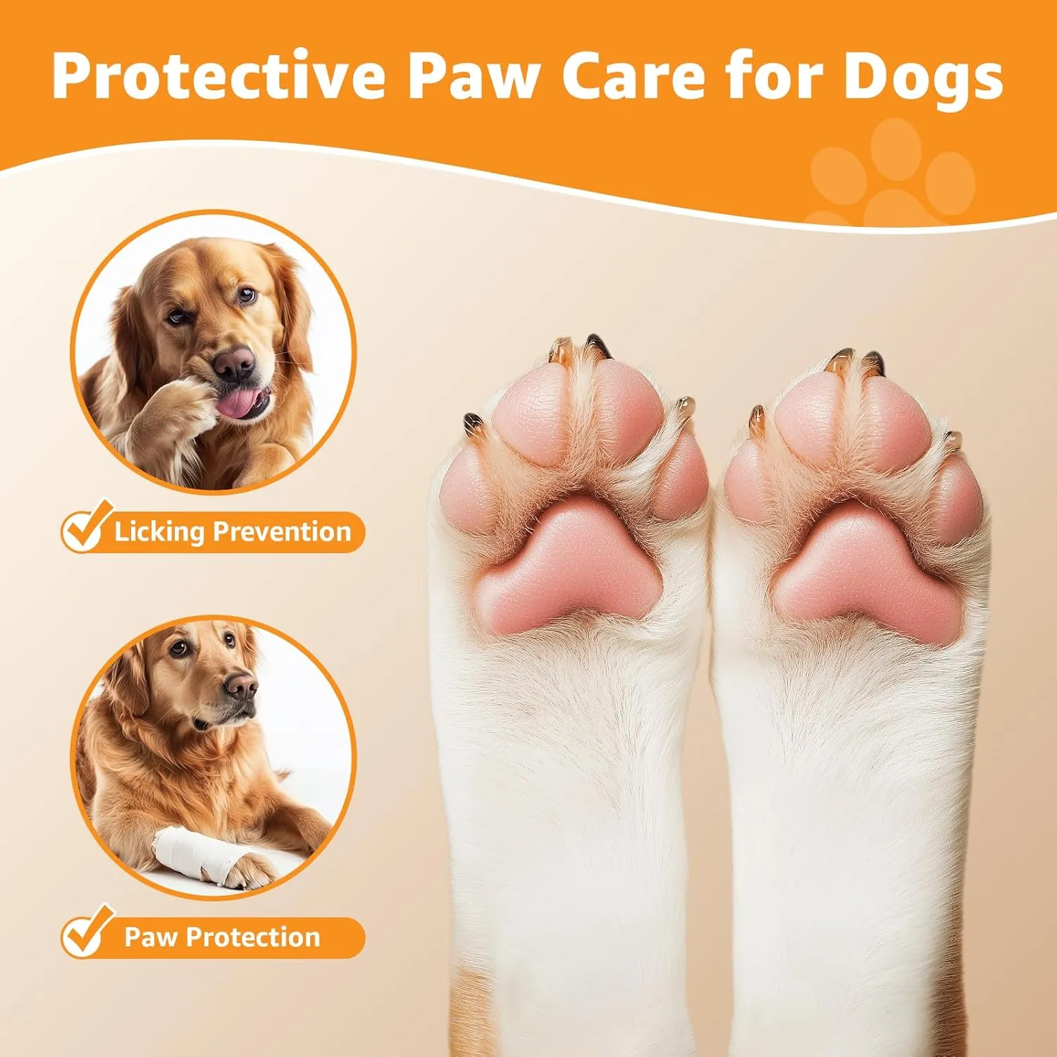 LOOBANI Dog Socks to Prevent Licking Paws - Dog Socks for Hardwood Floors Anti Slip for Traction Control - Dog Grippy Socks for Senior Dog Small Medium Large Dogs on Tile Floors, Black XL