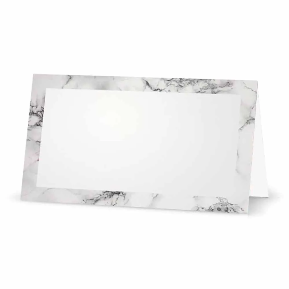 Marble Place Cards - Tent Style