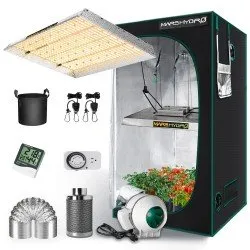Mars Hydro TSW 2000 LED Grow Light And 4' x 4' x 6.5' Indoor Tent Kit